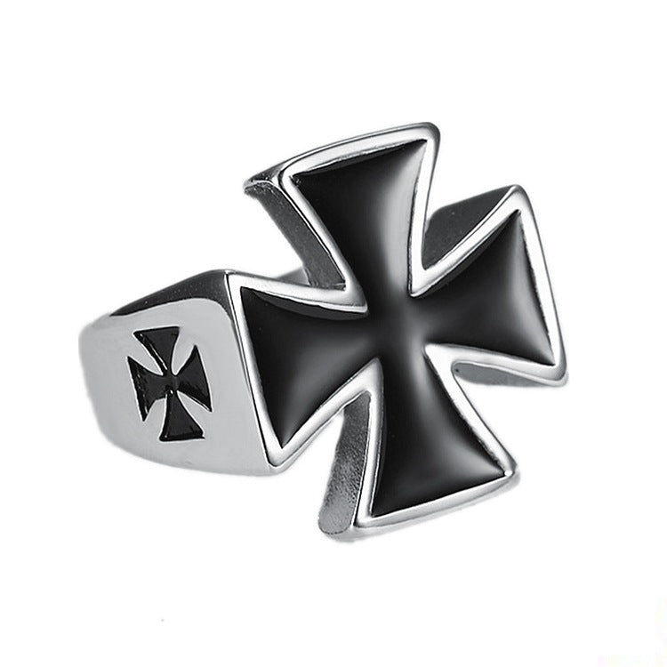 Cross Medallion Ring