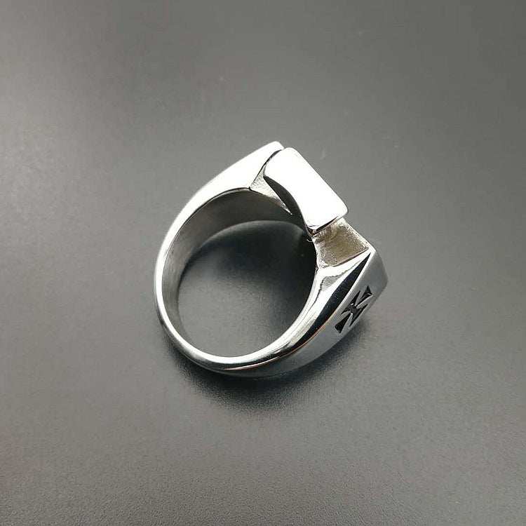 Cross Medallion Ring