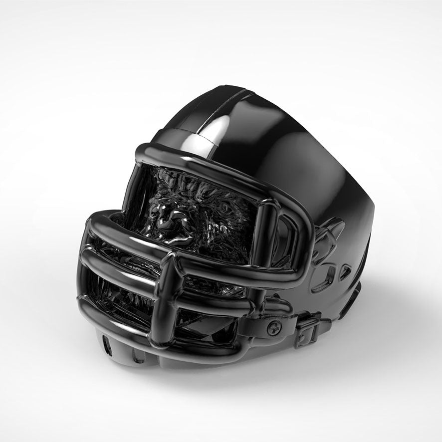 Gorilla rugby helmet ring
