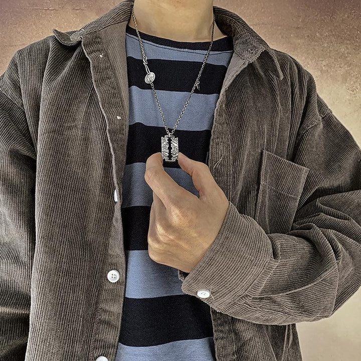 Morgan Silver Coin Blade Pendant Necklace