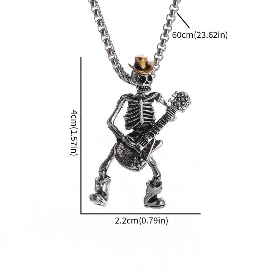 Rock Cowboy Skull Pendant