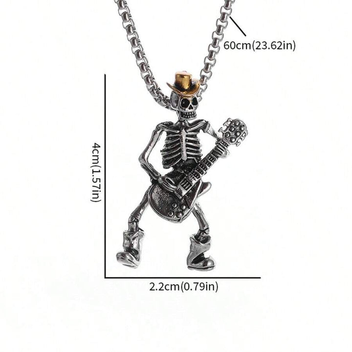 Rock Cowboy Skull Pendant