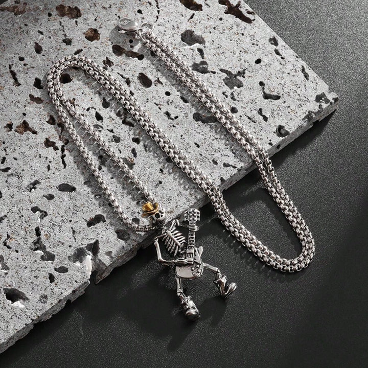 Rock Cowboy Skull Pendant