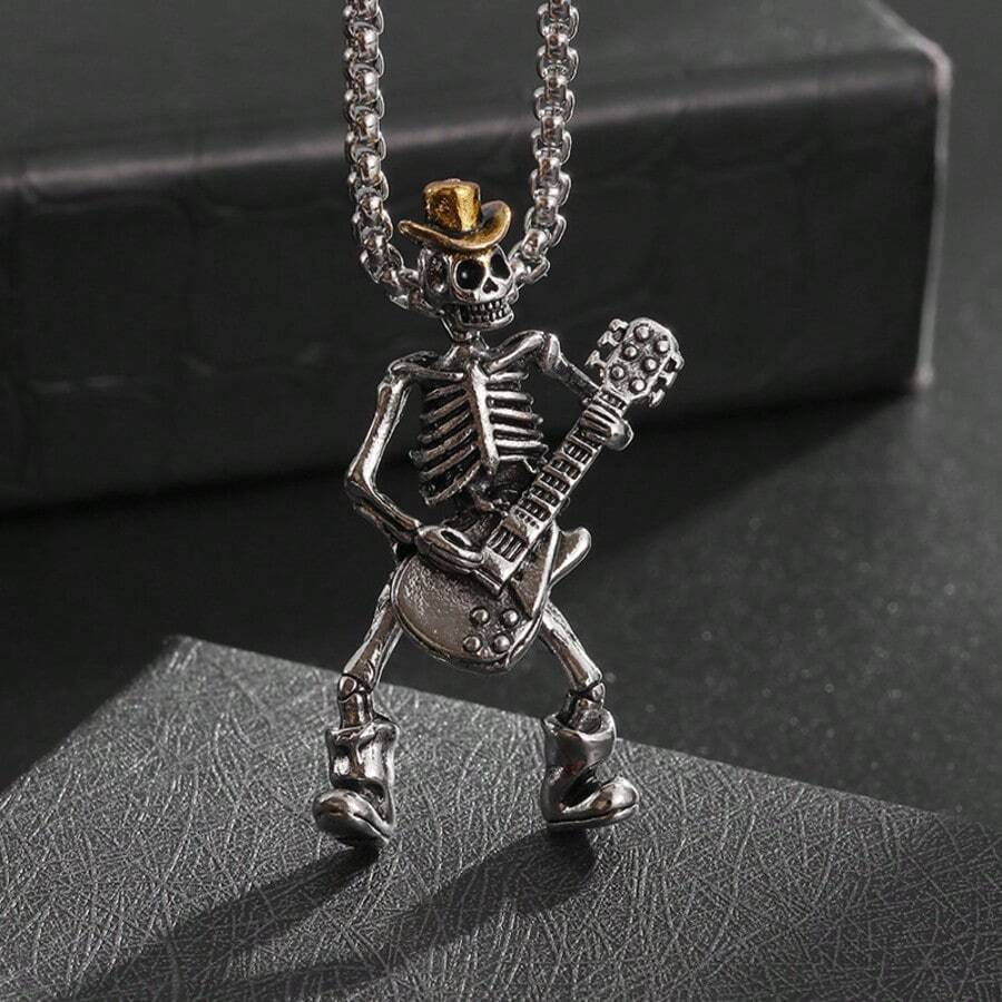 Rock Cowboy Skull Pendant