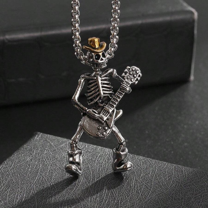 Rock Cowboy Skull Pendant