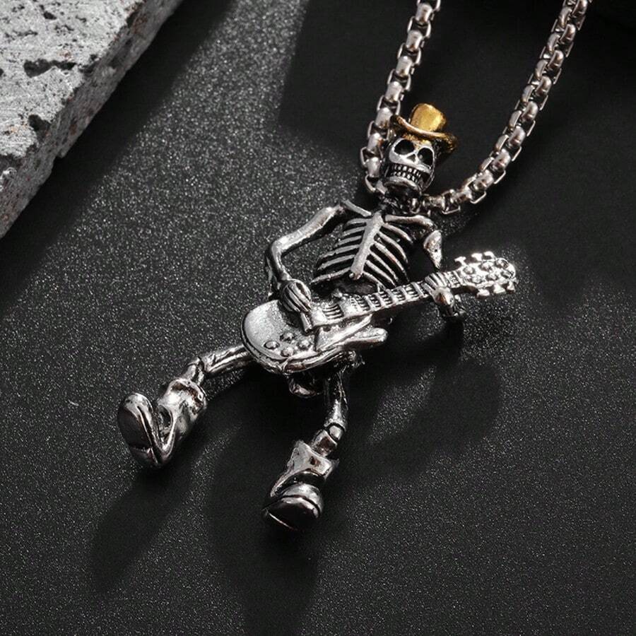 Rock Cowboy Skull Pendant