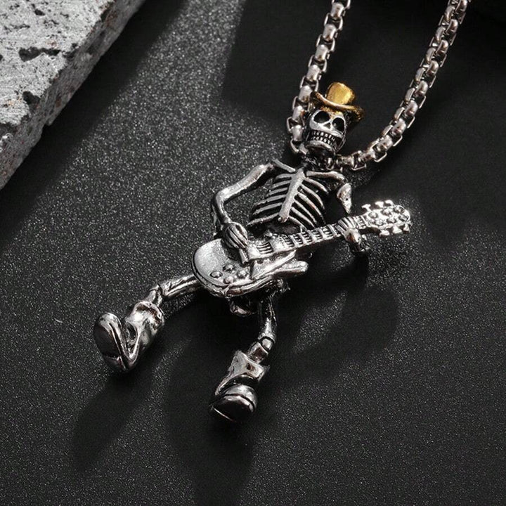 Rock Cowboy Skull Pendant