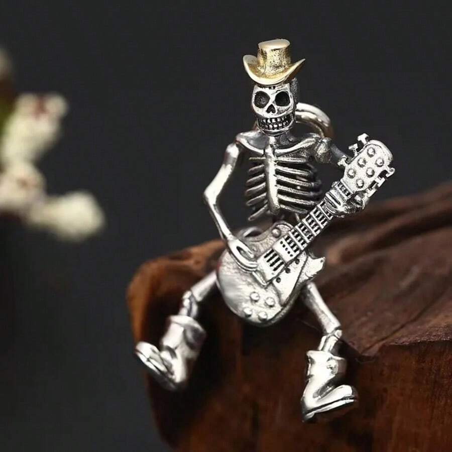 Rock Cowboy Skull Pendant