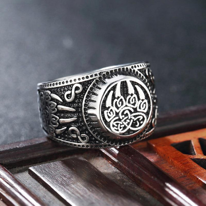 Bear Paw Viking Ring