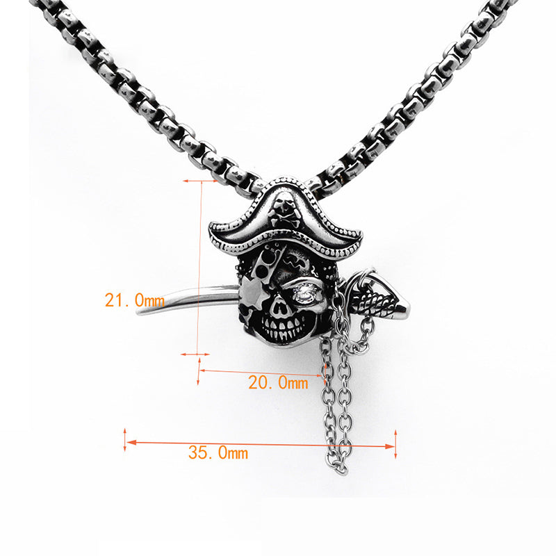 Pirate Skull Necklace