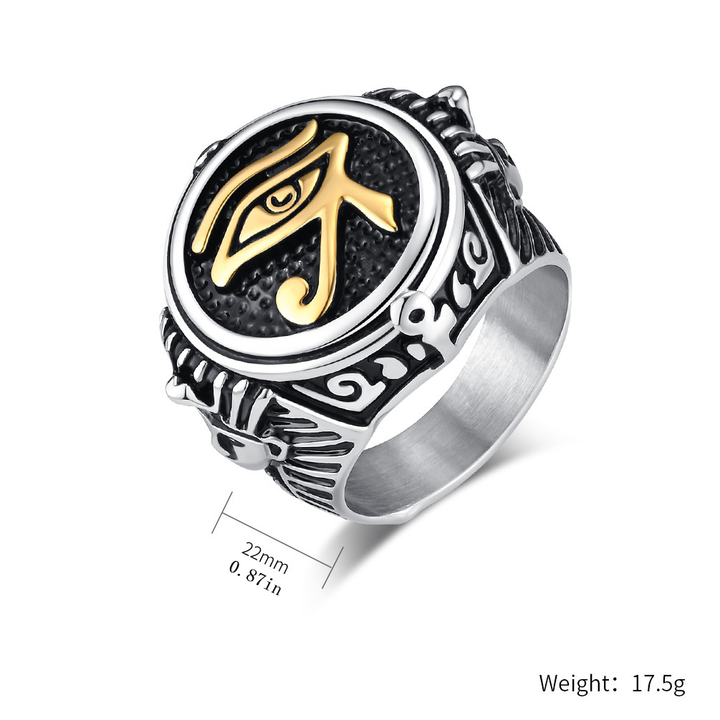 Eye of Horus Ancient Egyptian Signet Ring