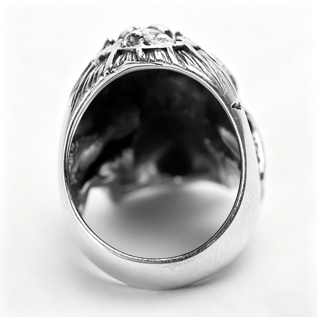 Dark Gothic Skeleton Head Retro Ring