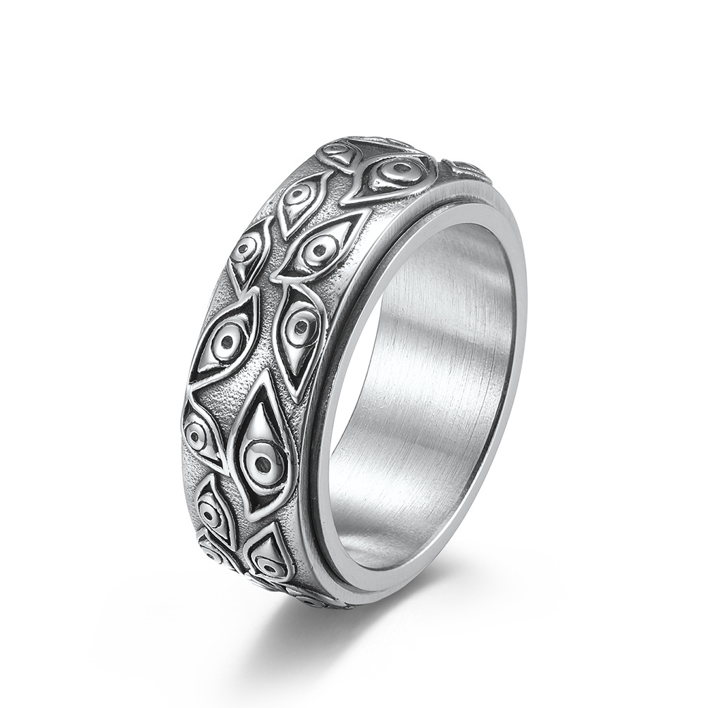 Occult All Seeing Eye Fidget Spinner Ring