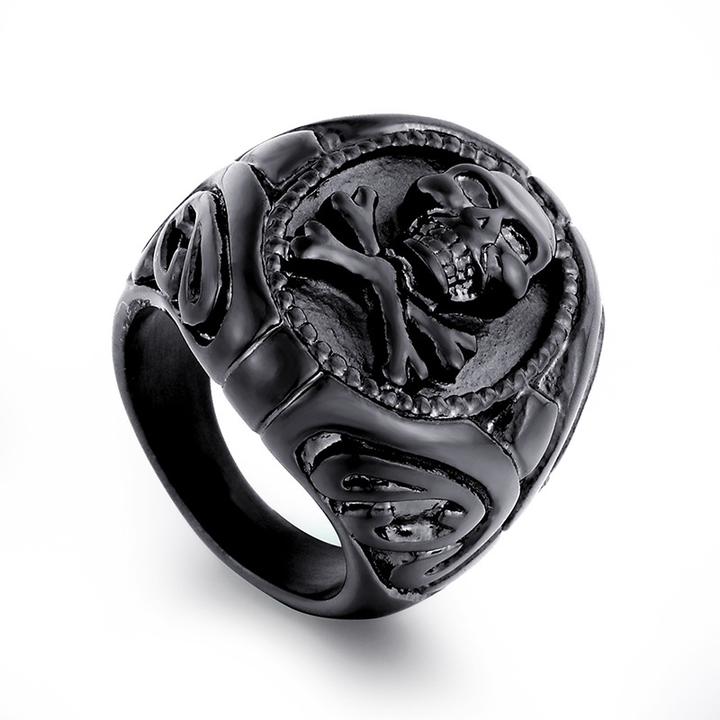 Vintage skull and crossbones ring