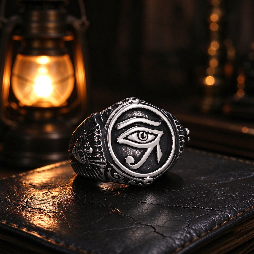 Eye of Horus Ancient Egyptian Signet Ring