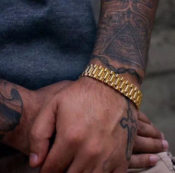 Hip hop style watch chain