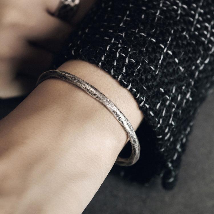 Handmade Thai Silver Thin Bracelet