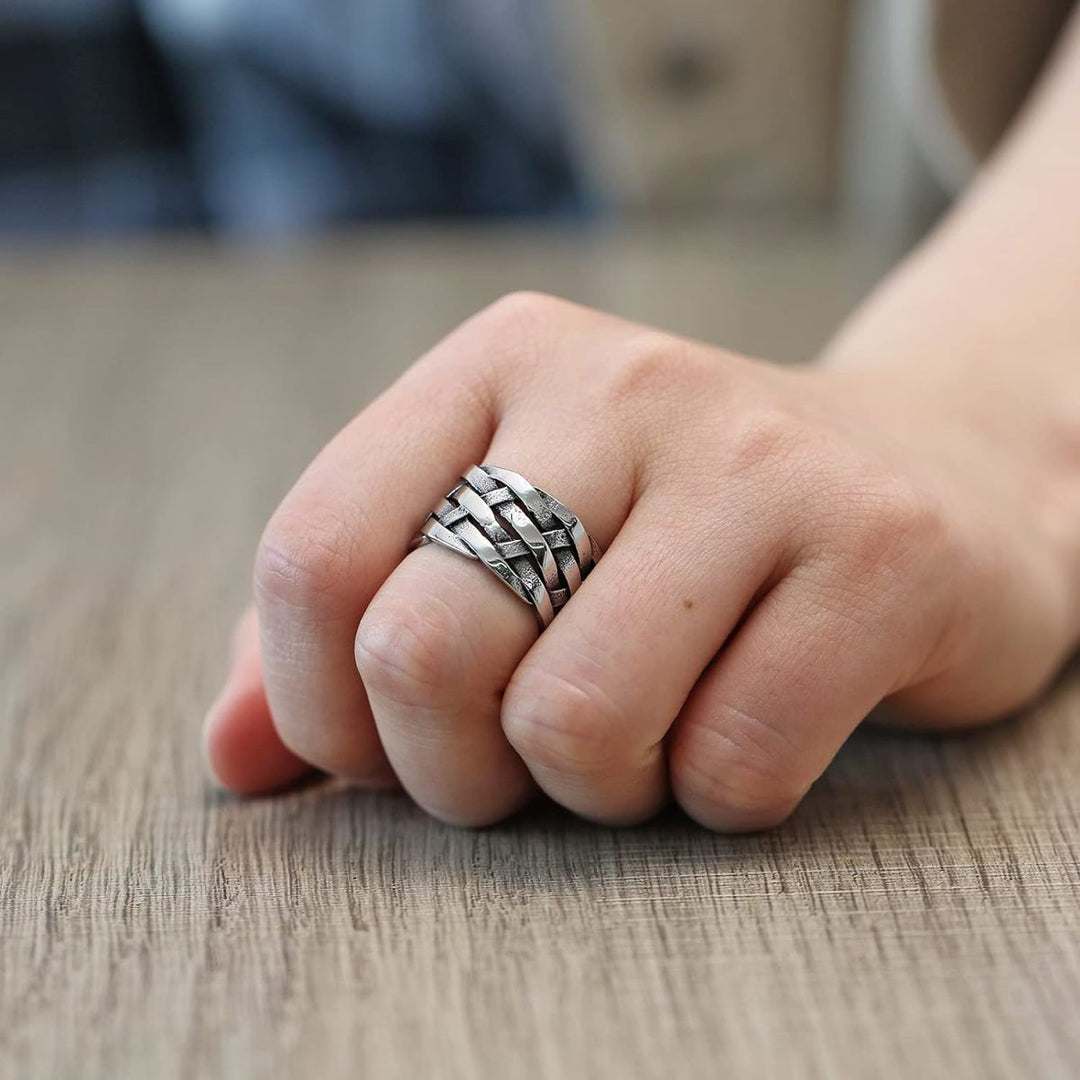 Vintage Braided Silver Ring