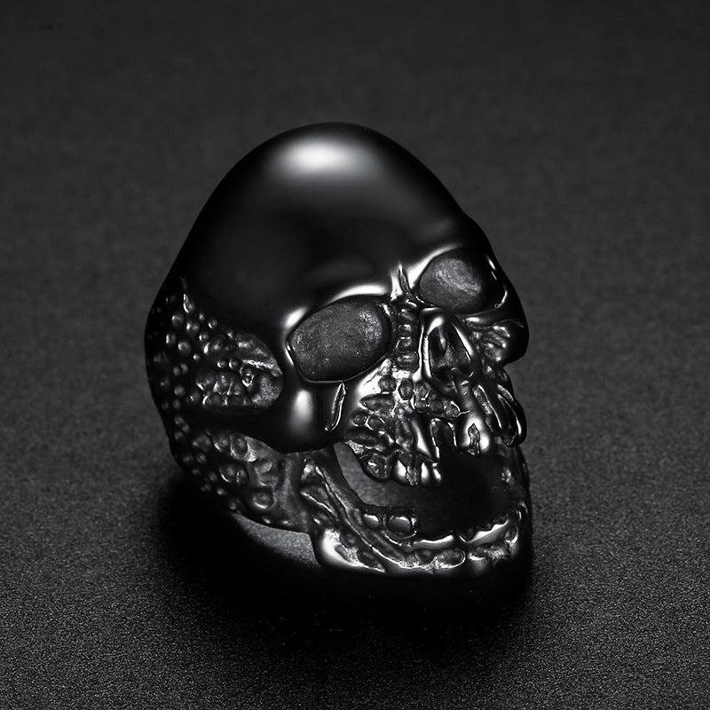 Zombie Skull 925 Silver Ring
