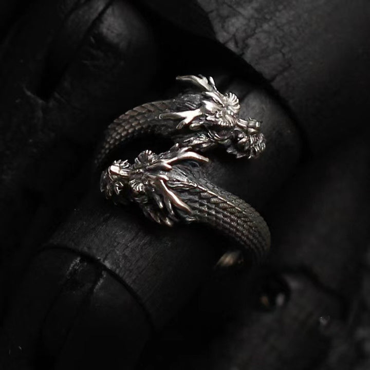 Two-headed dragon ring