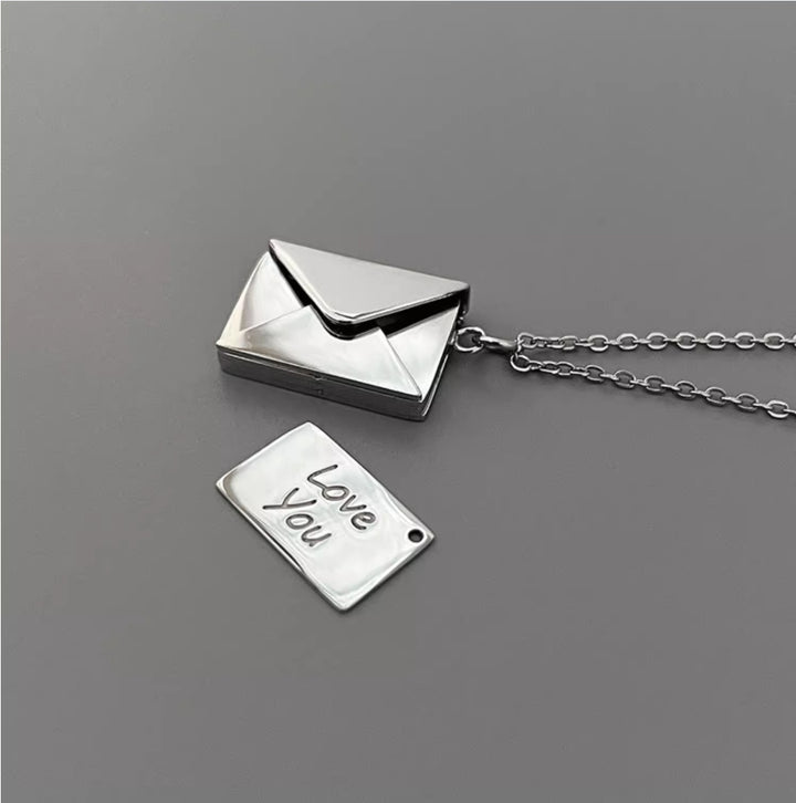 Envelope Pendant Necklace