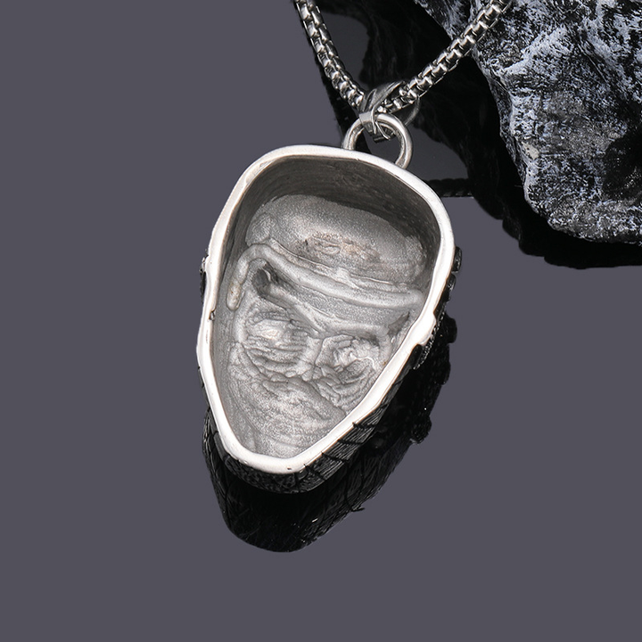 Knights Templar Skull Red Eye Pendant