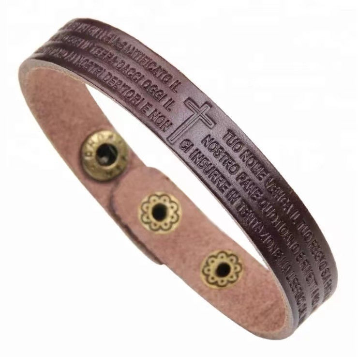 Cowhide bracelet