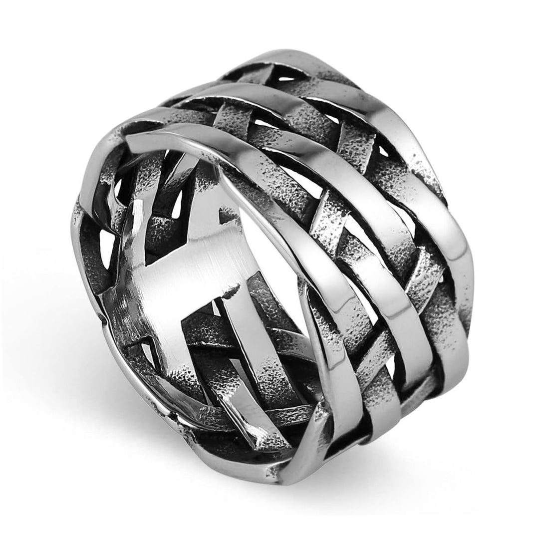 Vintage Braided Silver Ring