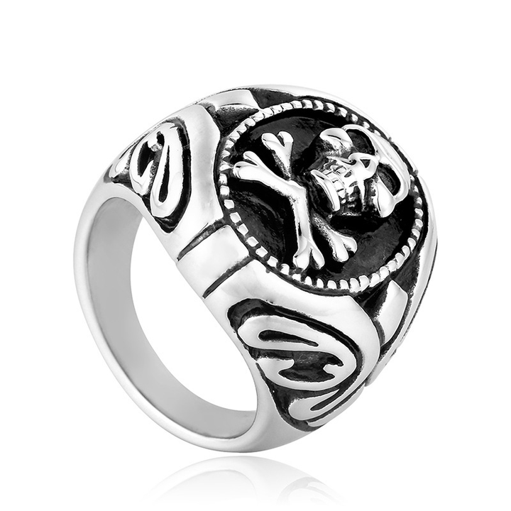Vintage skull and crossbones ring