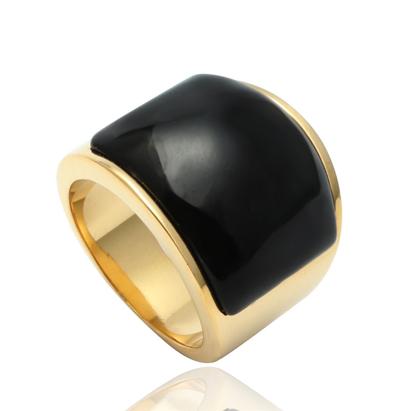 Wide Flat Statement Ring