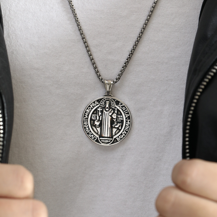 Vintage St. Benedict Medallion Chain