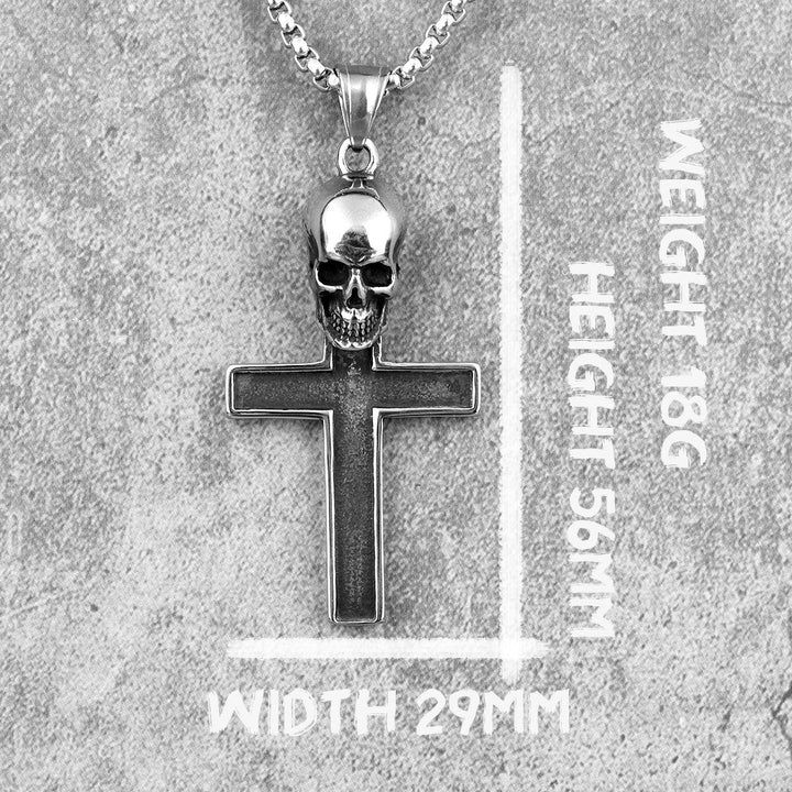 Skull Cross Pendant Necklace