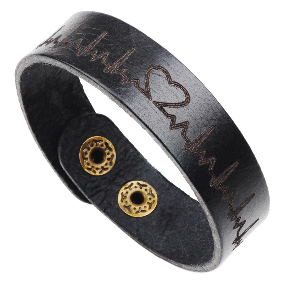 Cowhide bracelet