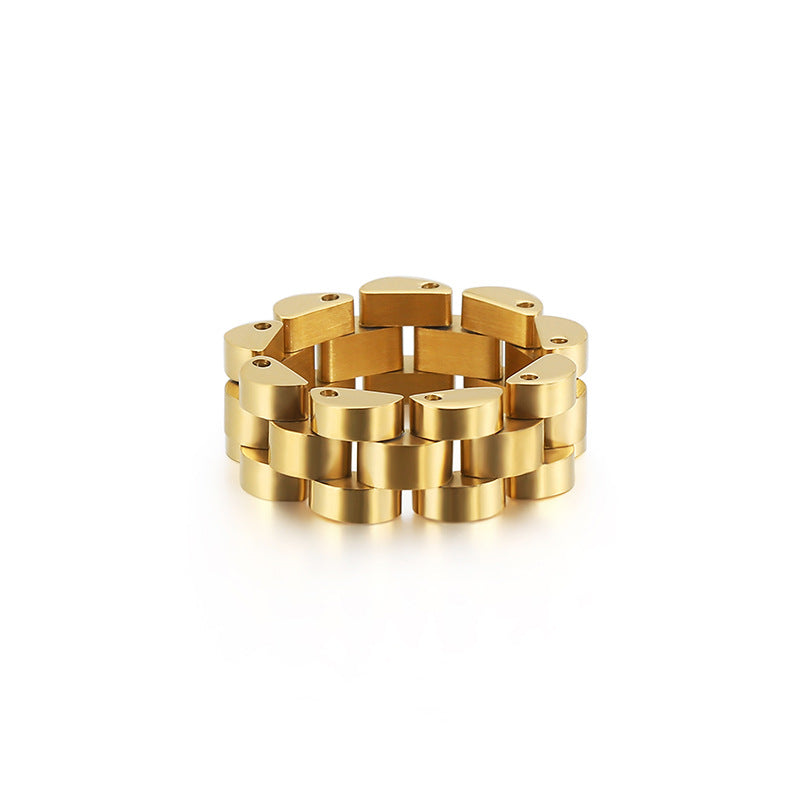 Watch chain design ring