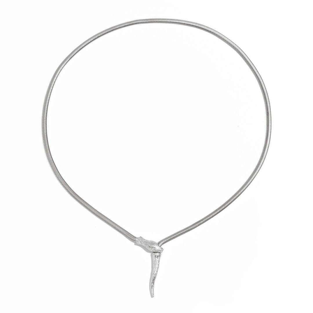 Snake bone necklace