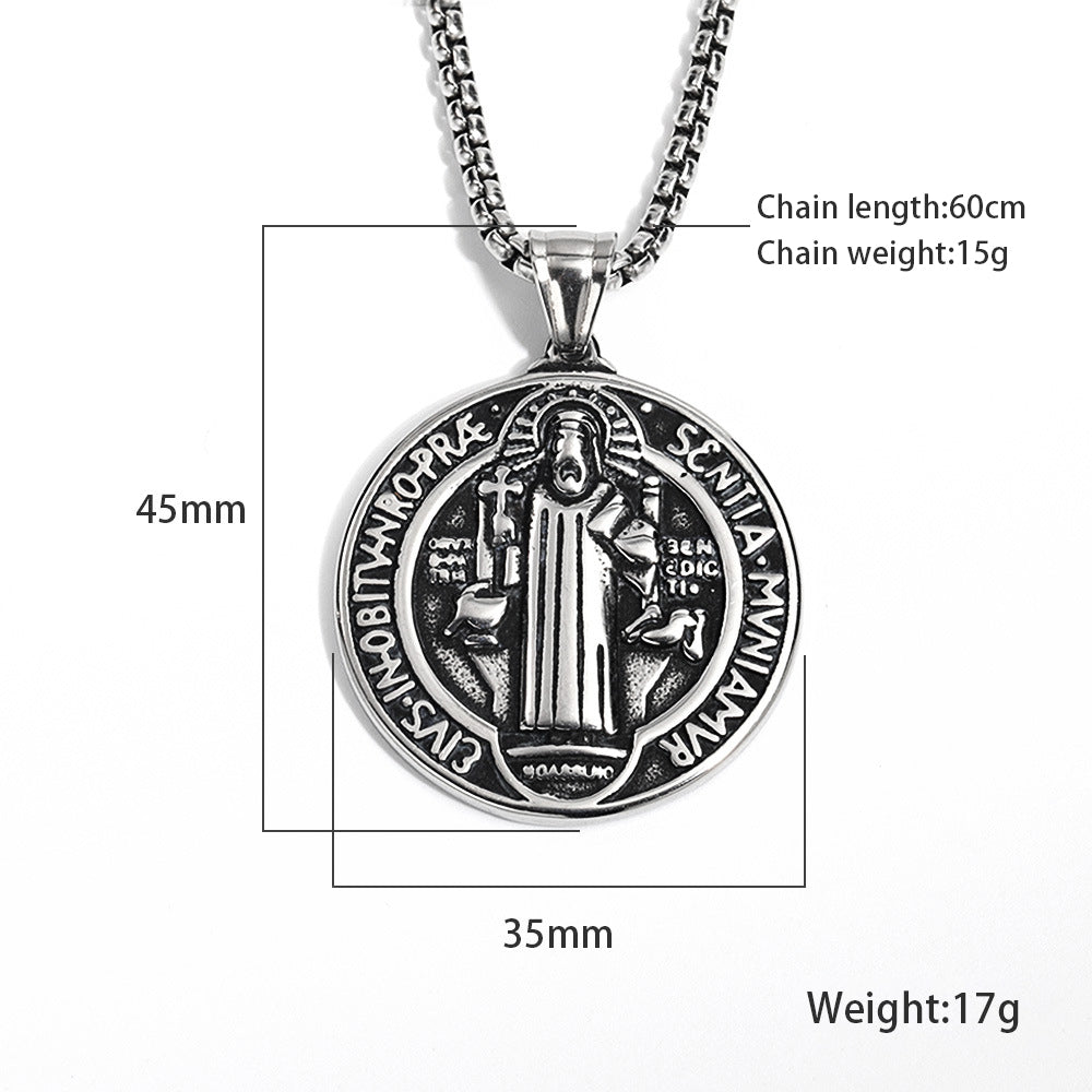 Vintage St. Benedict Medallion Chain