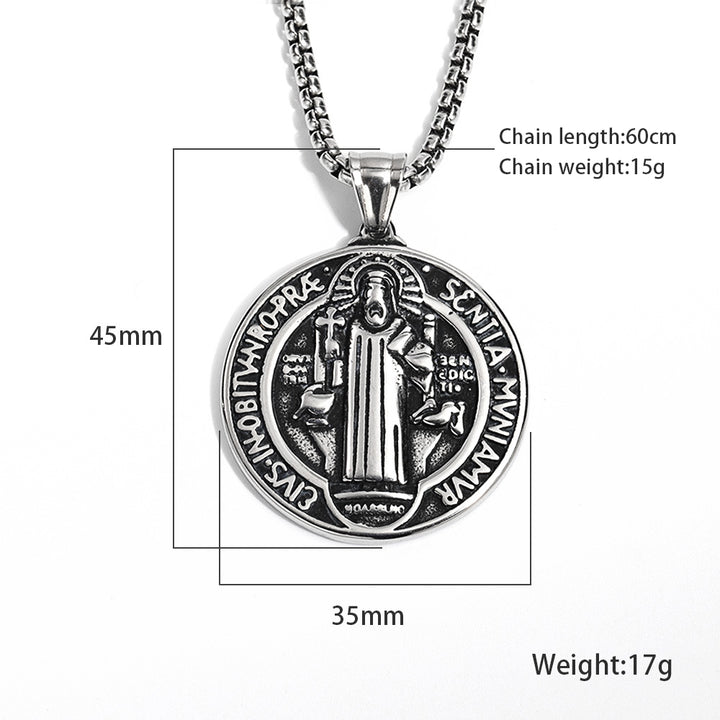 Vintage St. Benedict Medallion Chain