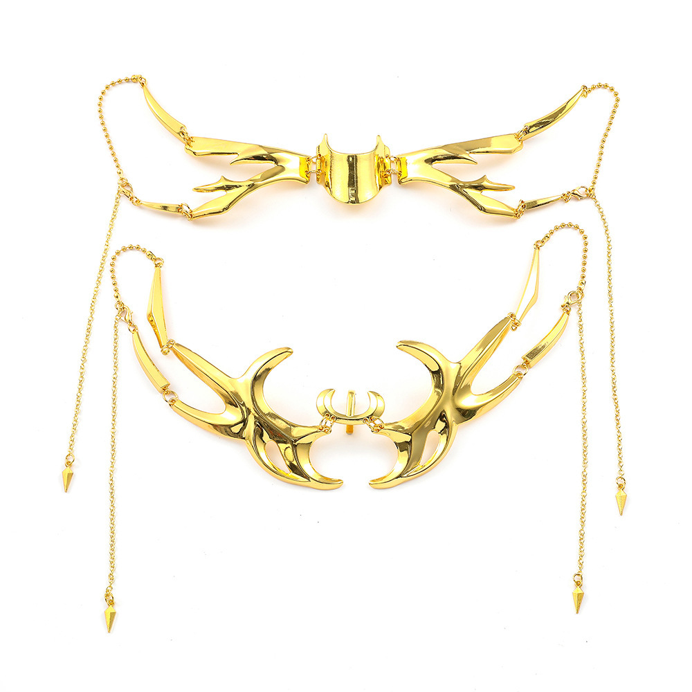 Cyberpunk Irregular Metal Tassel Face Cuff