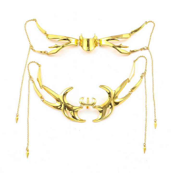 Cyberpunk Irregular Metal Tassel Face Cuff