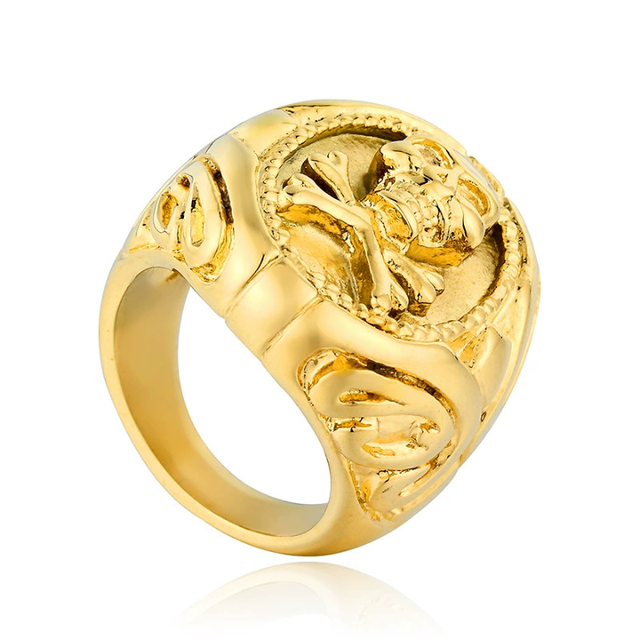 Vintage skull and crossbones ring