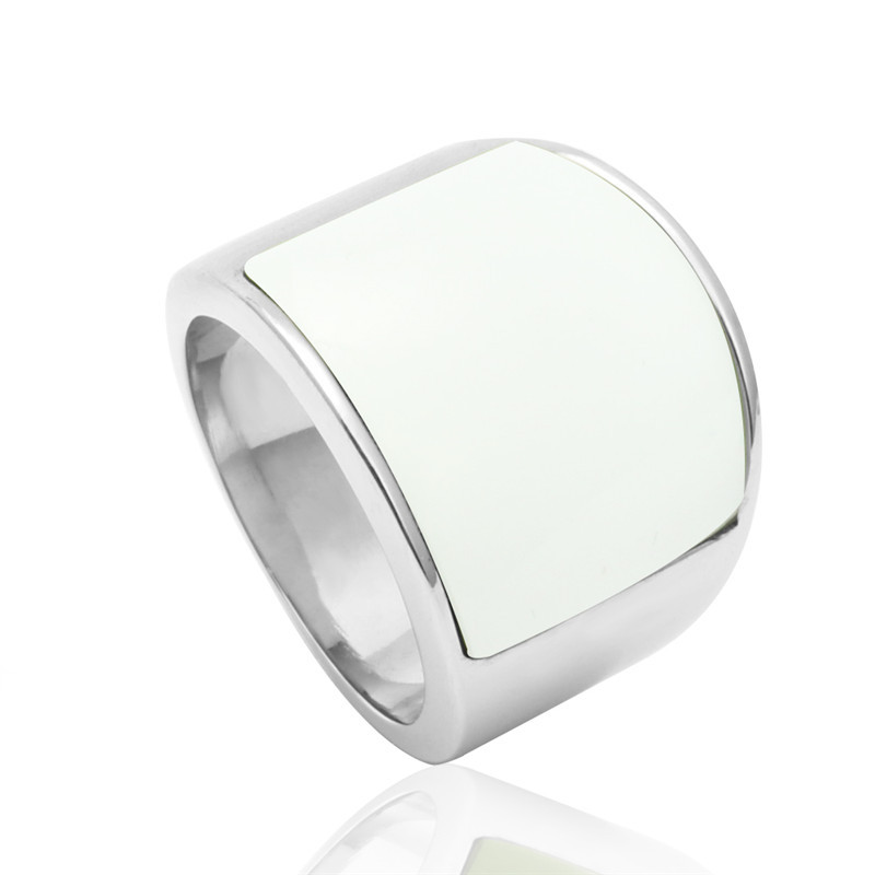 Wide Flat Statement Ring