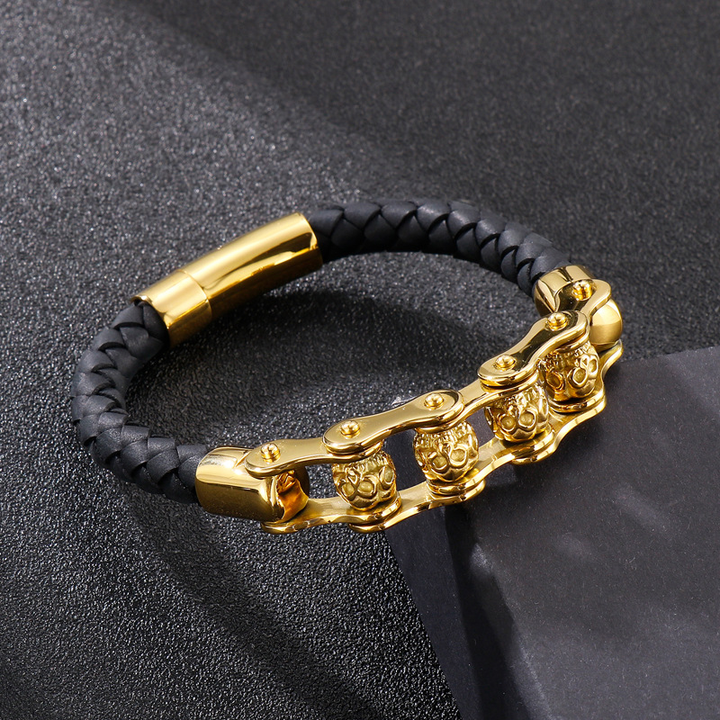 Rock Skull Link Wristband