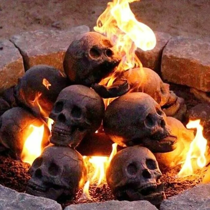 Horror Skull Ceramic Flint