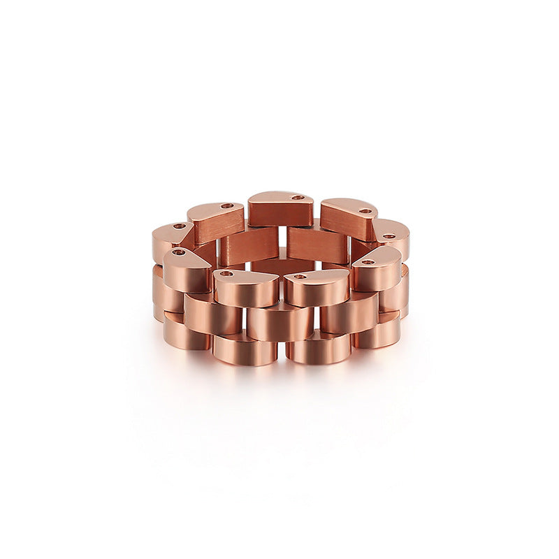Watch chain design ring