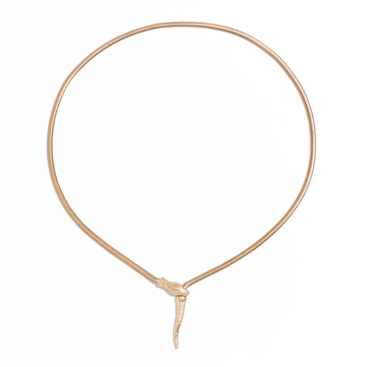 Snake bone necklace