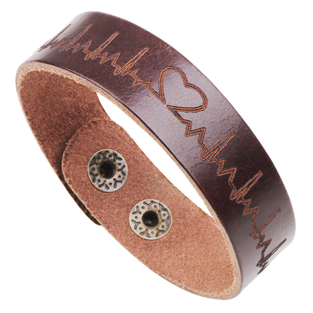 Cowhide bracelet