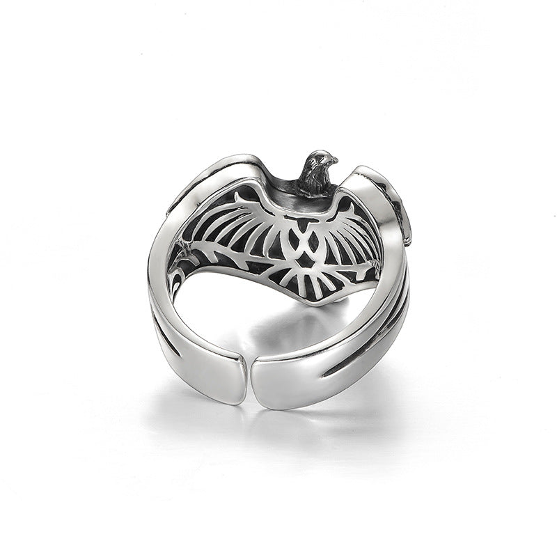 925 silver eagle ring