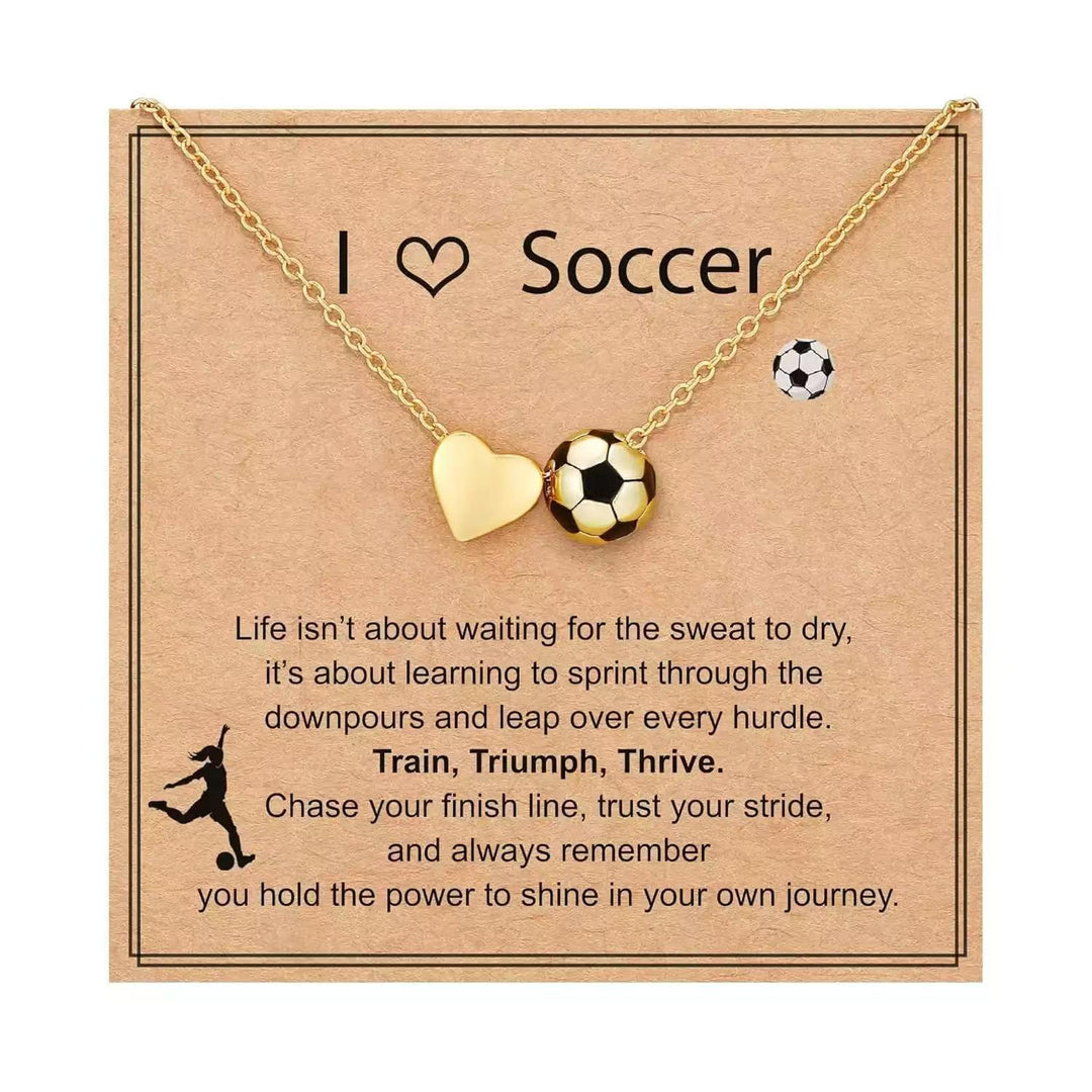 Ball-shaped heart pendant necklace