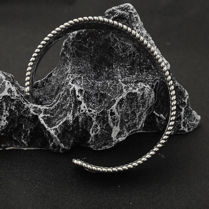 Skull Rose Gothic Retro Punk Open Bracelet
