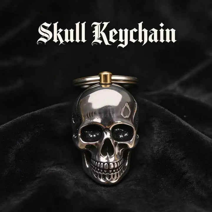 Skull Keychain Gothic Style Key Ring Accessory
